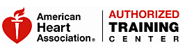 American Heart Association logo denoting an authorized training center